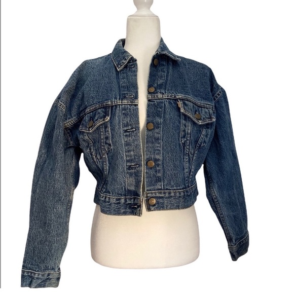 Levi's Jackets & Blazers - Levi's Women's Blue Distressed Denim Vintage Trucker Jacket M